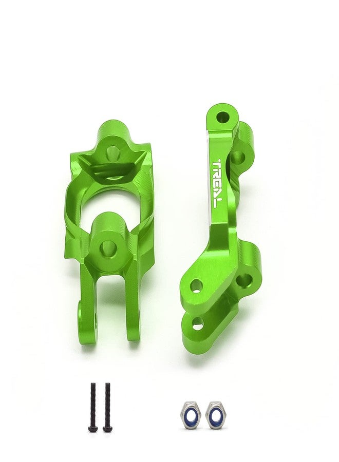 TREAL Alu# 7075 Front C Hubs Carriers (Left&Right) for 1/10 Losi Hammer Rey U4 (Green) - Image 4